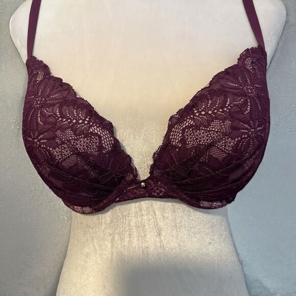Maidenform Purple Push Up & In Underwire Bra Size 38C  Love‎ the Lift - Picture 1 of 14